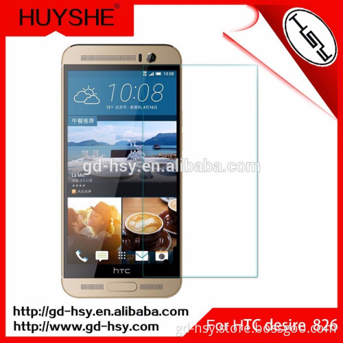 Transparent Cover Tempered Glass for HTC 826 Sexy Blue Film Screen Protector Raw Material Asahi for HTC Desire 826